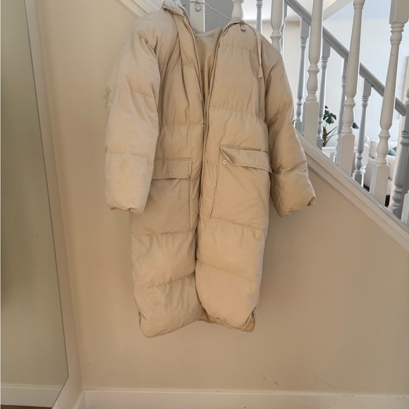 ASOS Cream Puffer Jacket - Picture 2 of 6